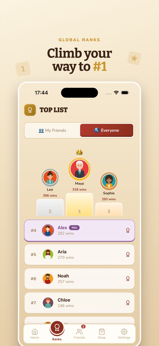 Climb your way to number one
